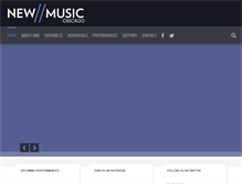 Tablet Screenshot of newmusicchicago.org